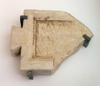 FIG. 3 - Iscrizione funeraria di Et&agrave; Cristiana
